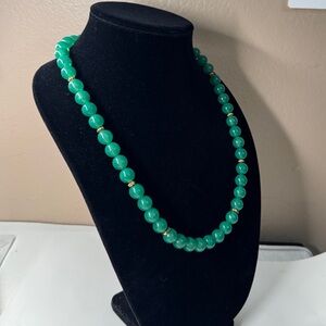 Green acrylic necklace